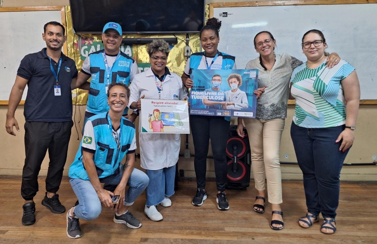 CMS Rocha Maia levando a temática da tuberculose para a Escola Municipal Roma