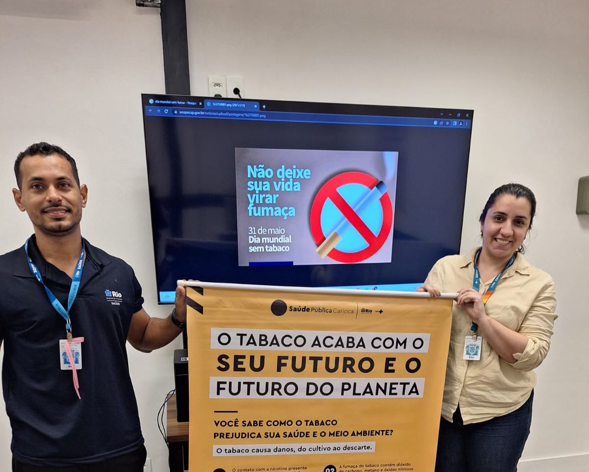 Dia Mundial Sem Tabaco: Início do grupo de cessação do tabagismo no CMS Rocha Maia