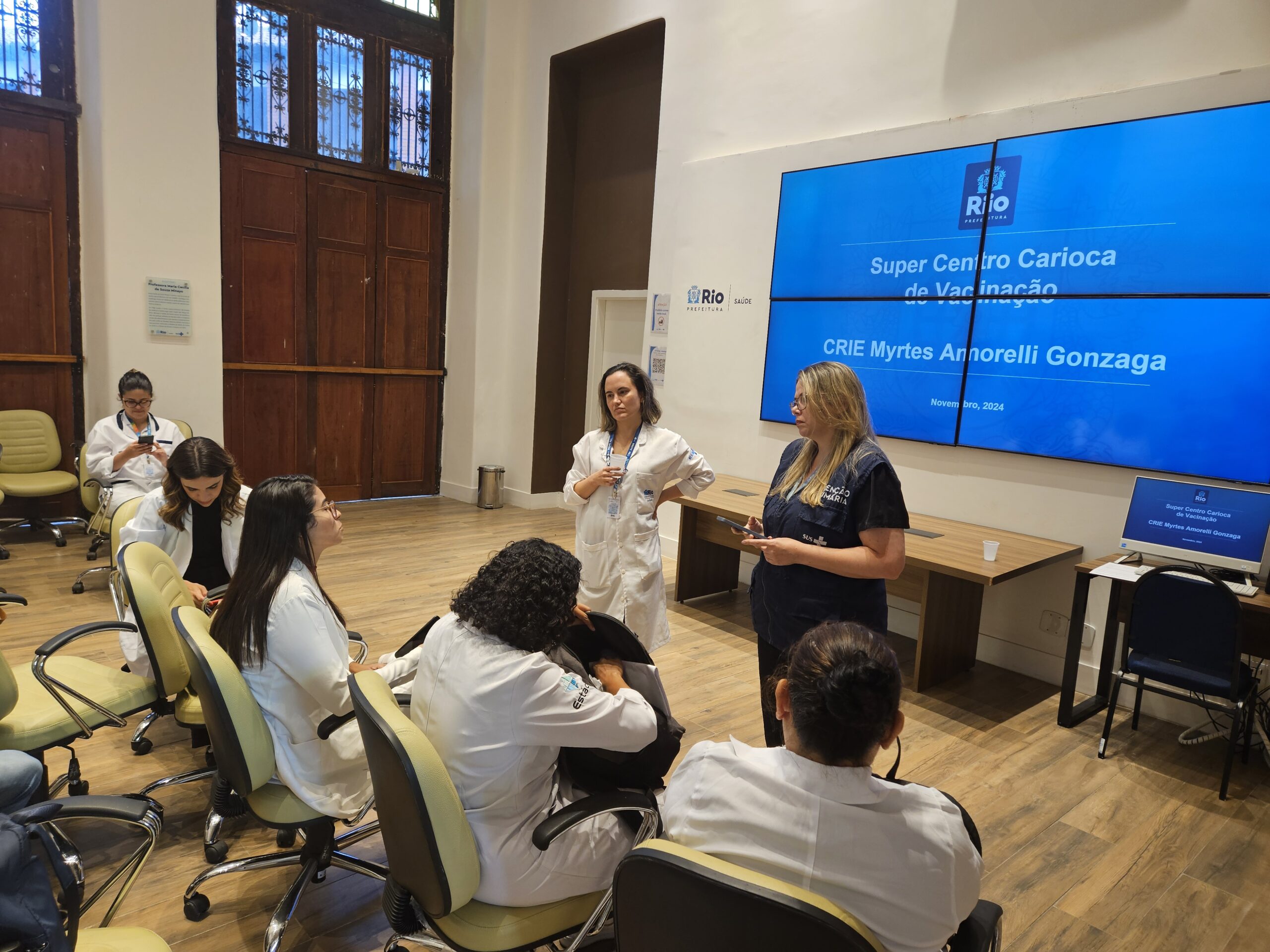 Visita técnica ao SCCV da Escola de Enfermagem da Universidade Estácio de Sá