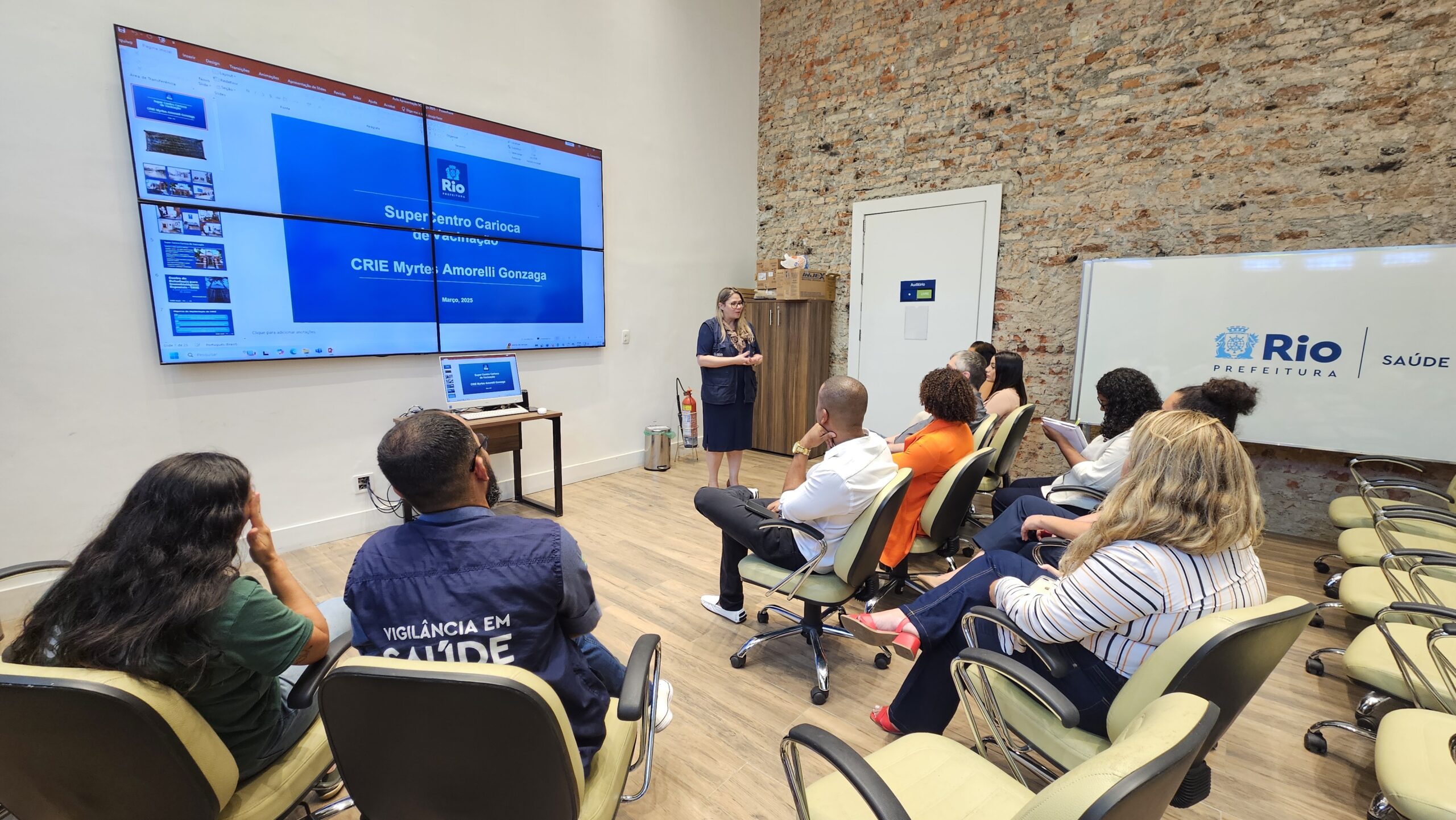 Visita Técnica da SMS Maricá ao Super Centro Carioca de Vacinação