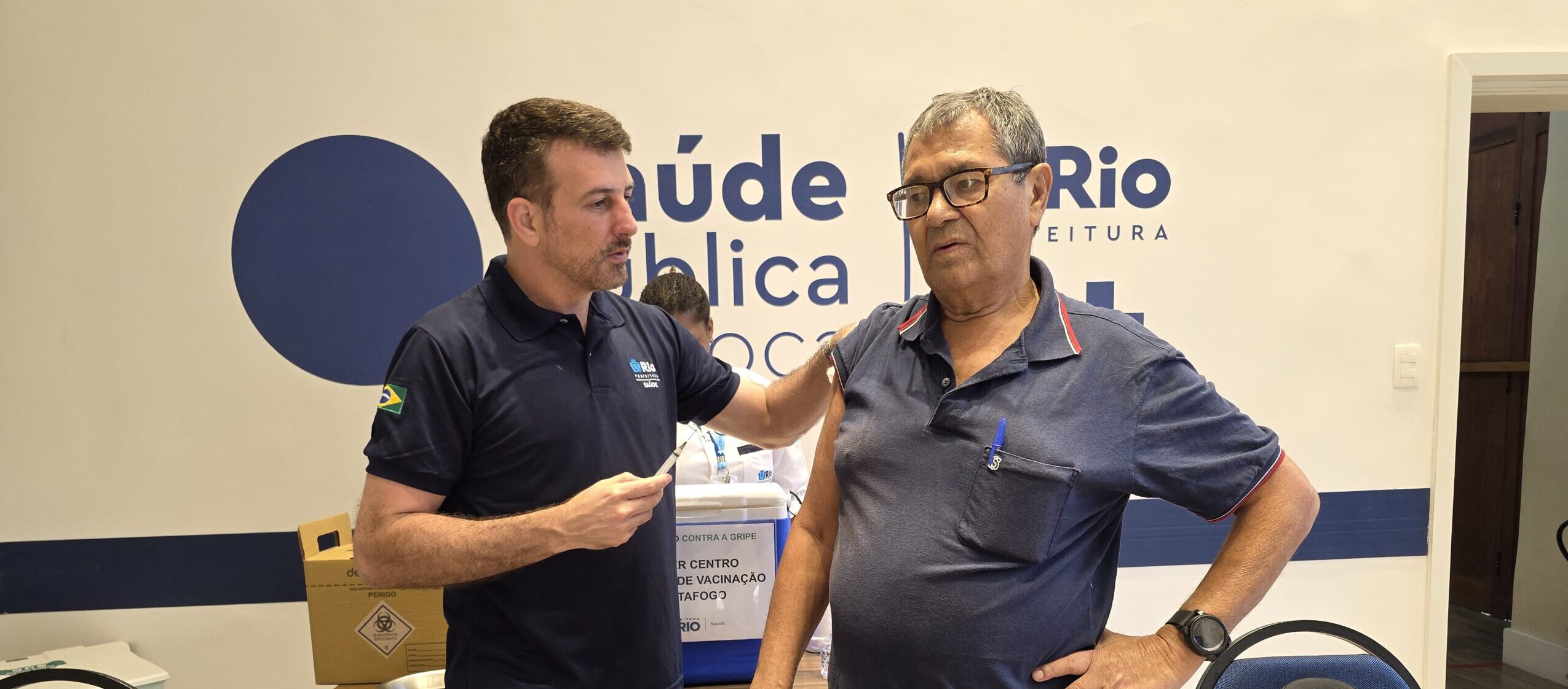 Dia de vacinação com o Secretário de Saúde Daniel Soranz