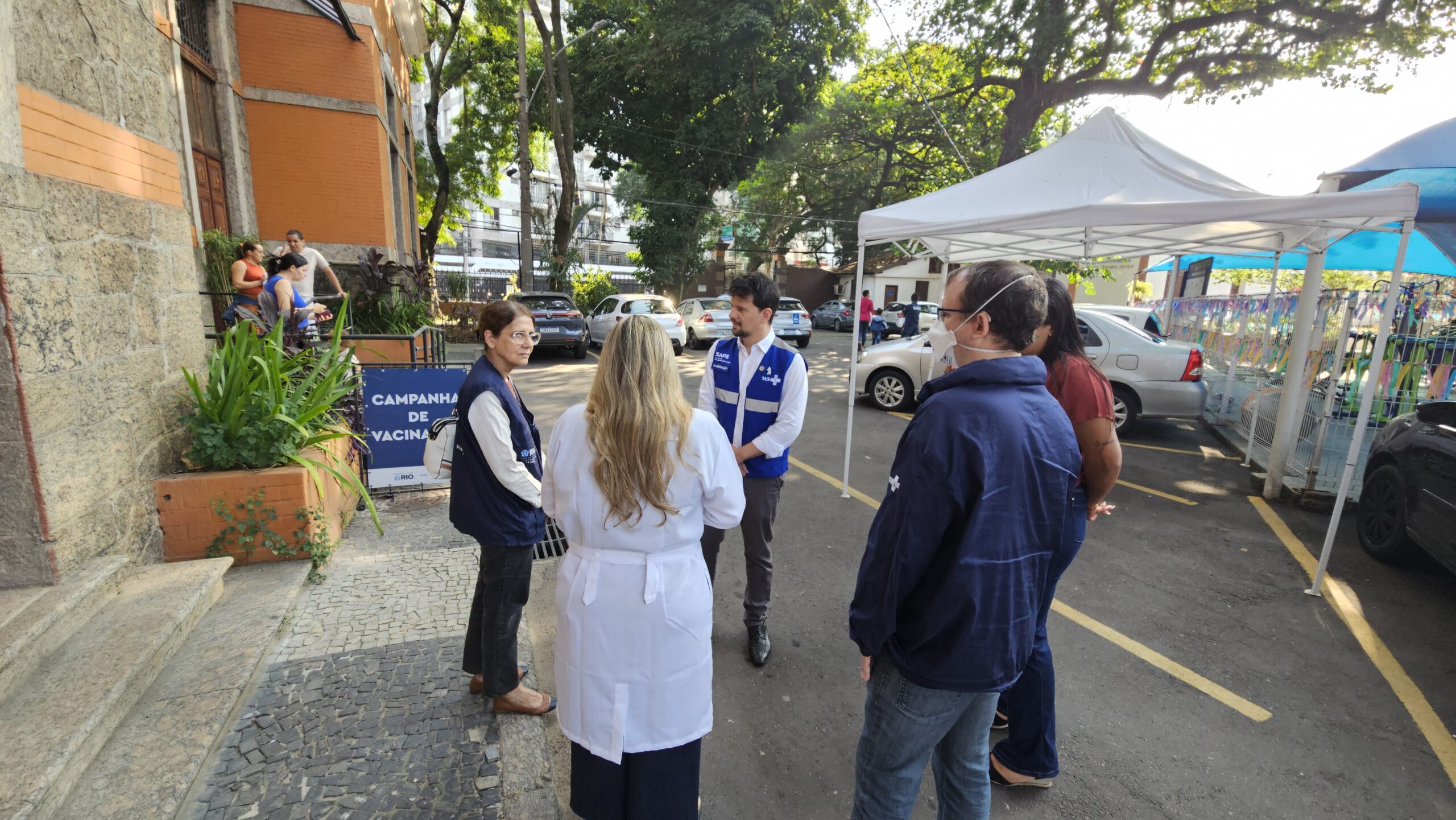 Secretário Adjunto de Atenção Primária à Saúde visita o Super Centro Carioca de Vacinação
