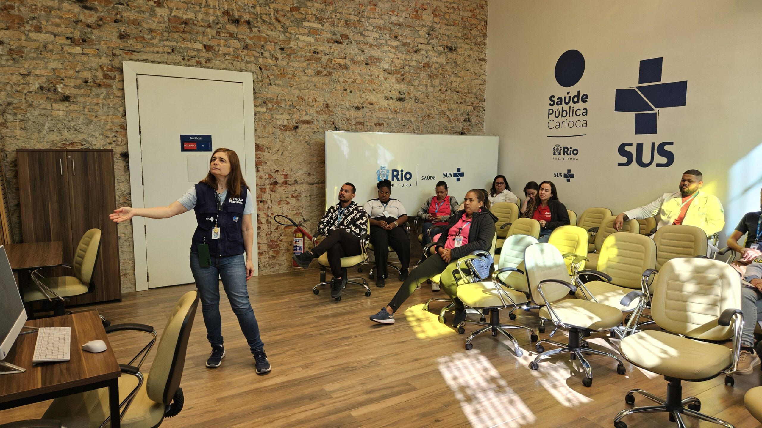 Reunião geral da Clínica da Família Luiz de Moraes Júnior