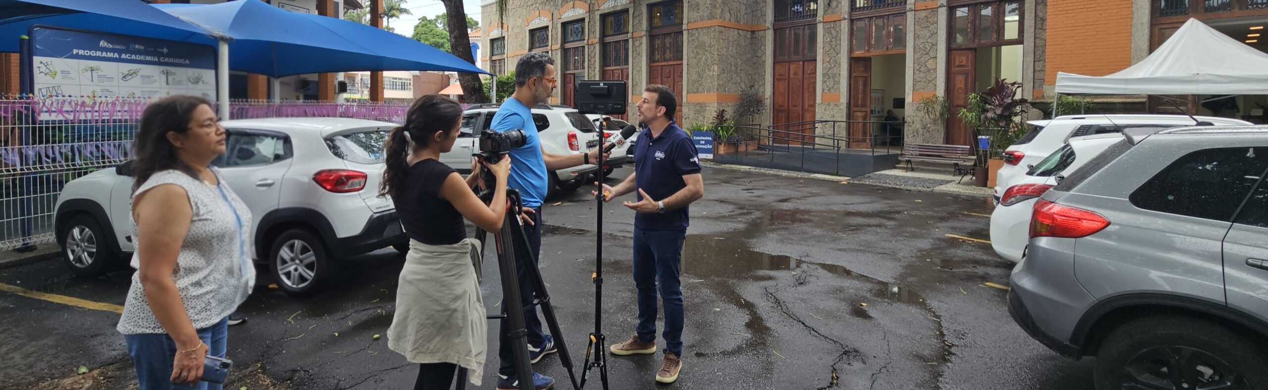 Gravação do Secretário Daniel Soranz sobre HIV no Complexo Rocha Maia