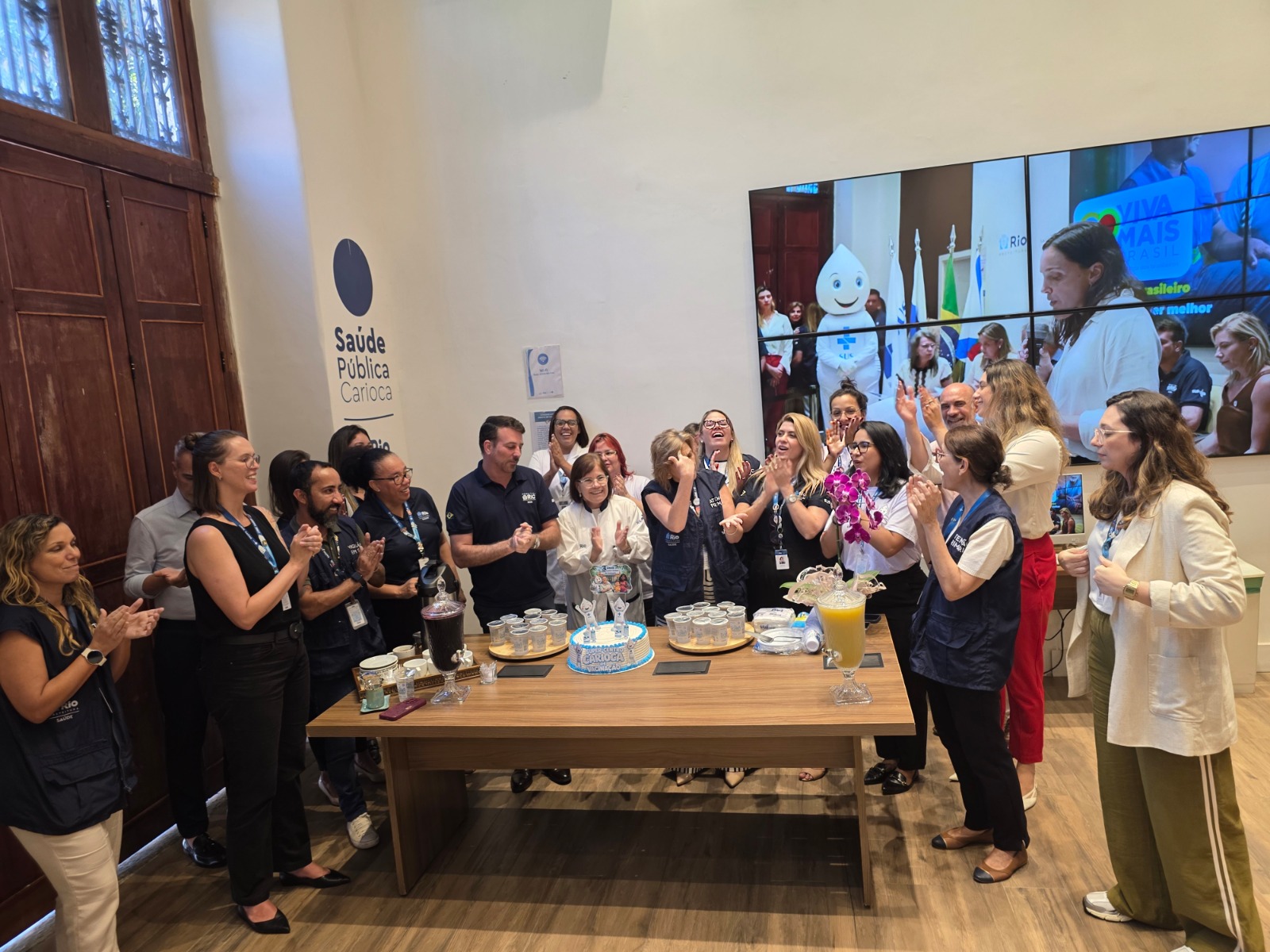 3 anos do Super Centro Carioca de Vacinação de Botafogo