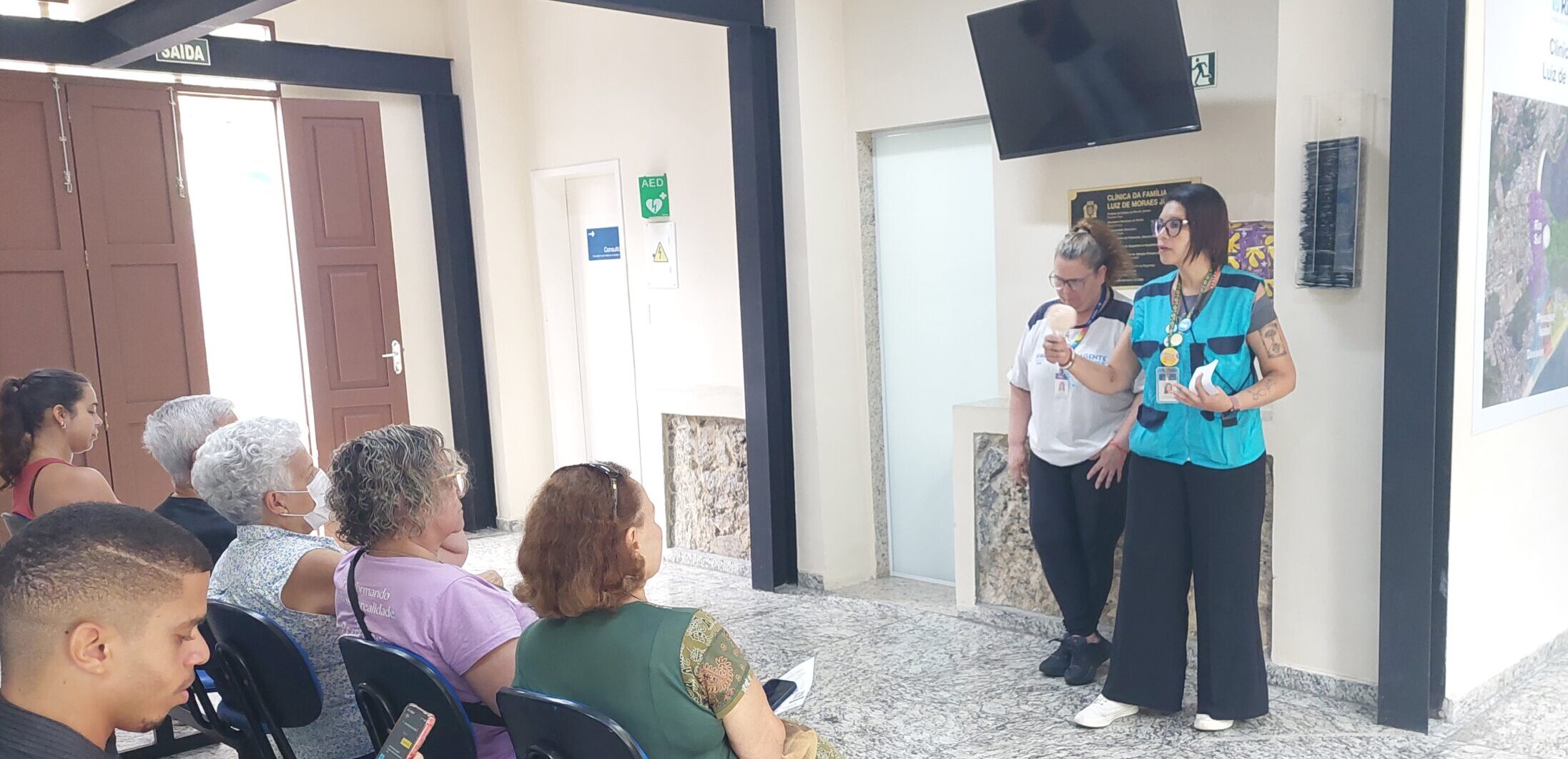 Sala de Espera da Clínica da Família Luiz de Moraes Júnior