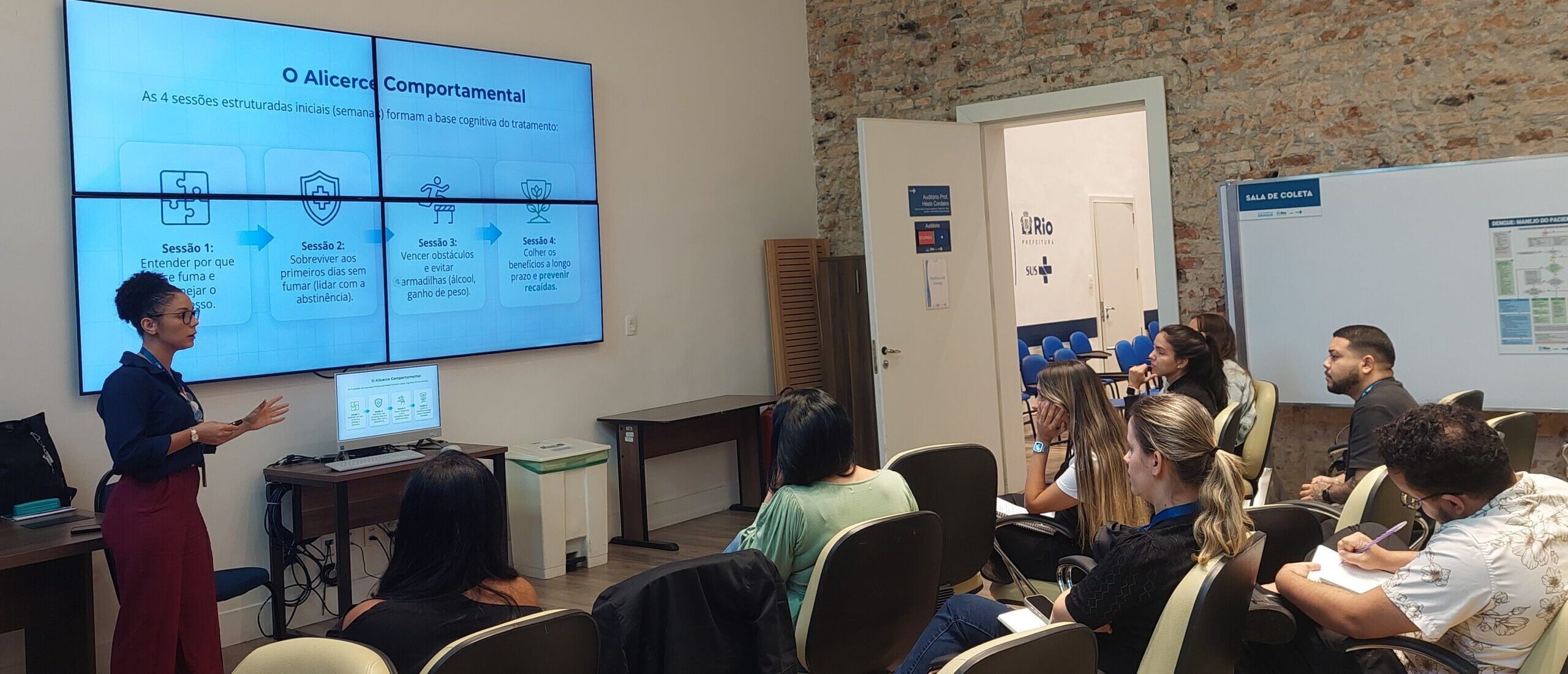 Aula de residência da APS