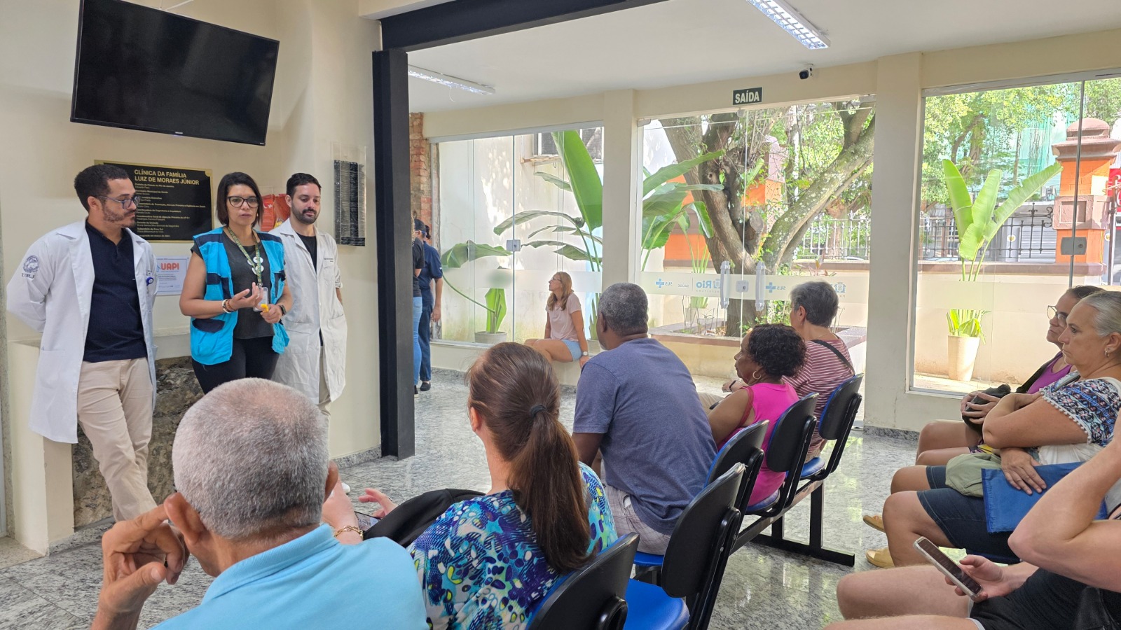 Sala de Espera da Clínica da Família Luiz de Moraes Júnior