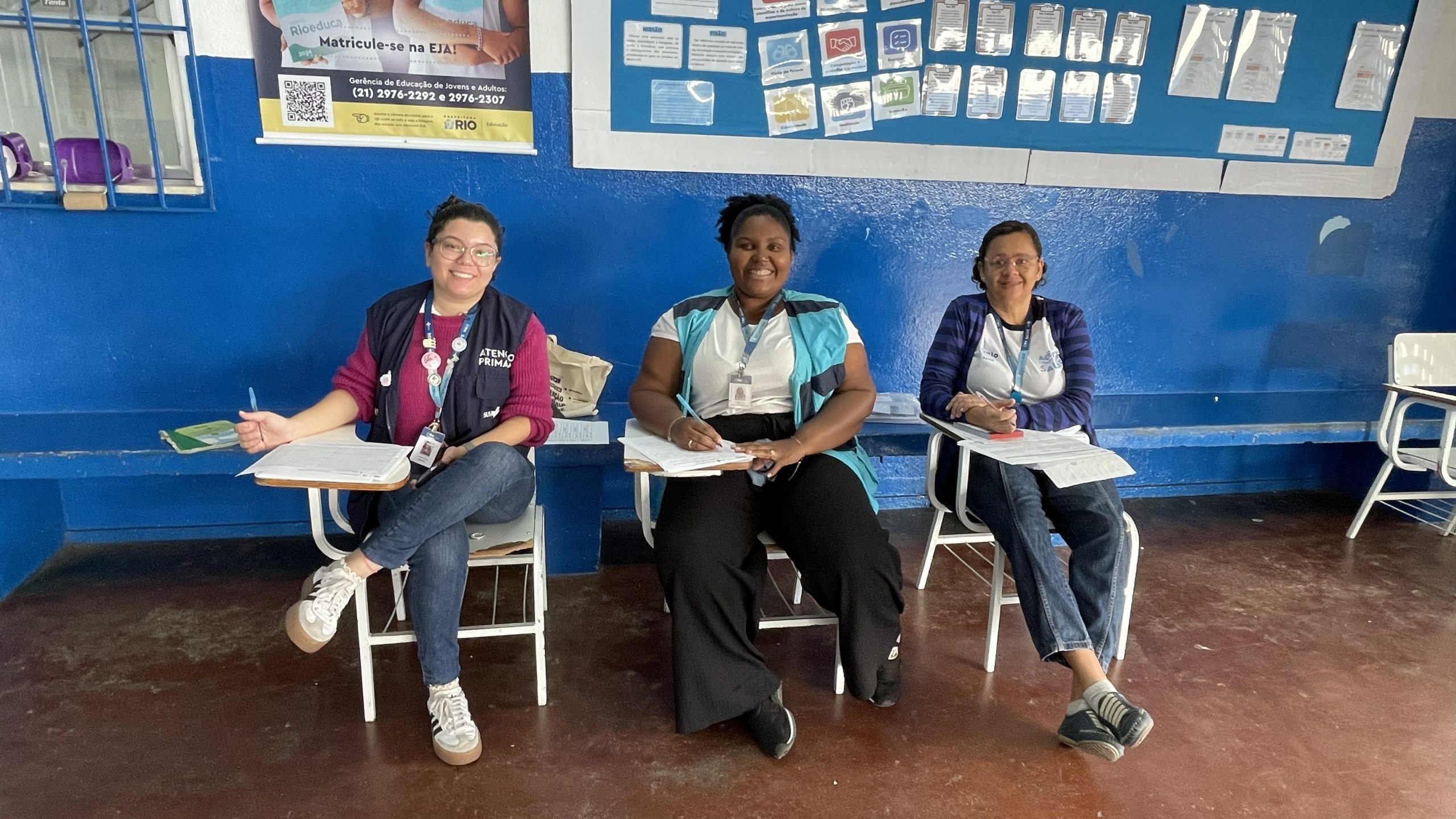 Campanha de vacinação (PSE) na Escola João Saldanha
