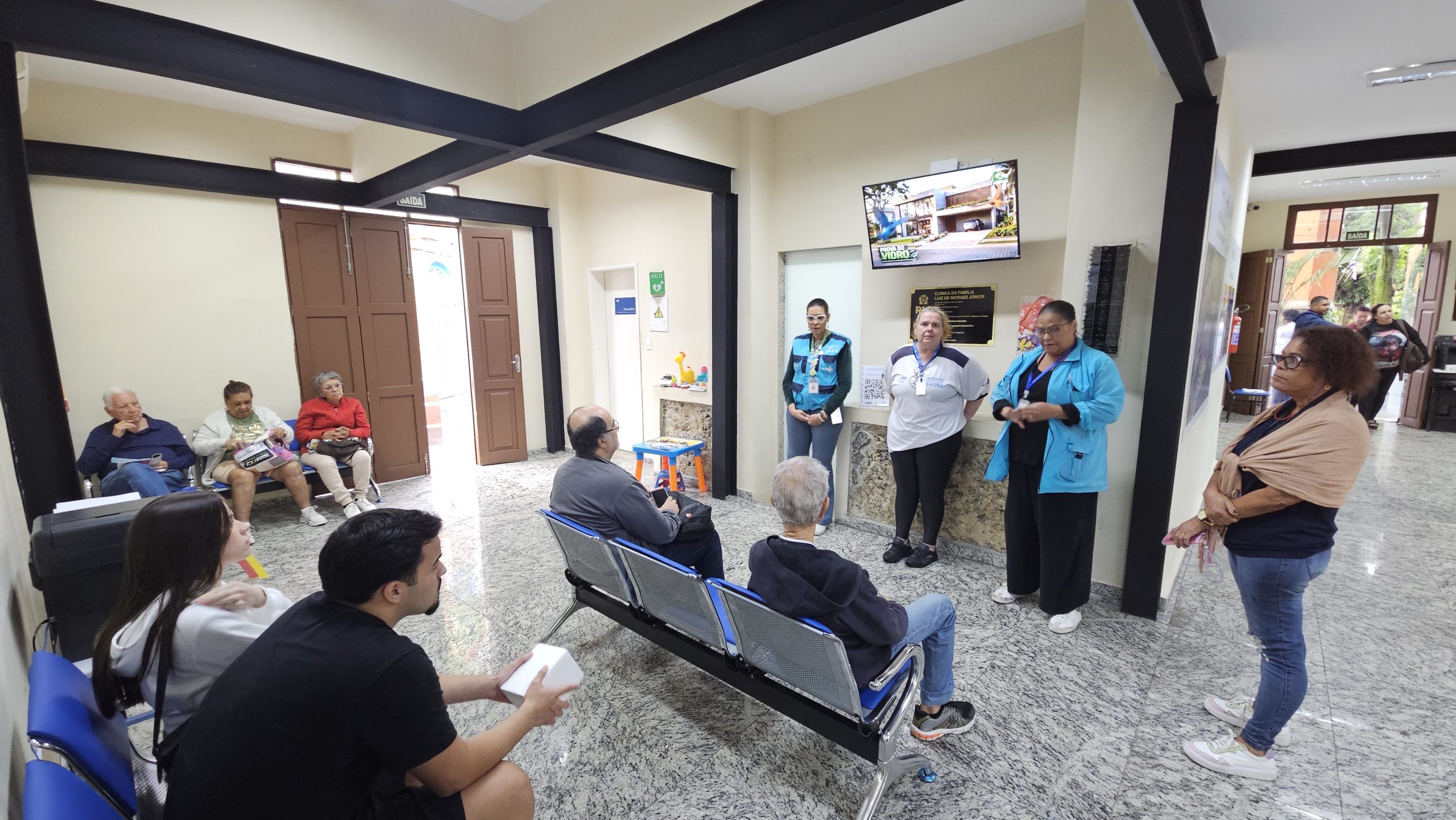 Sala de Espera da Clínica da Família Luiz de Moraes Júnior