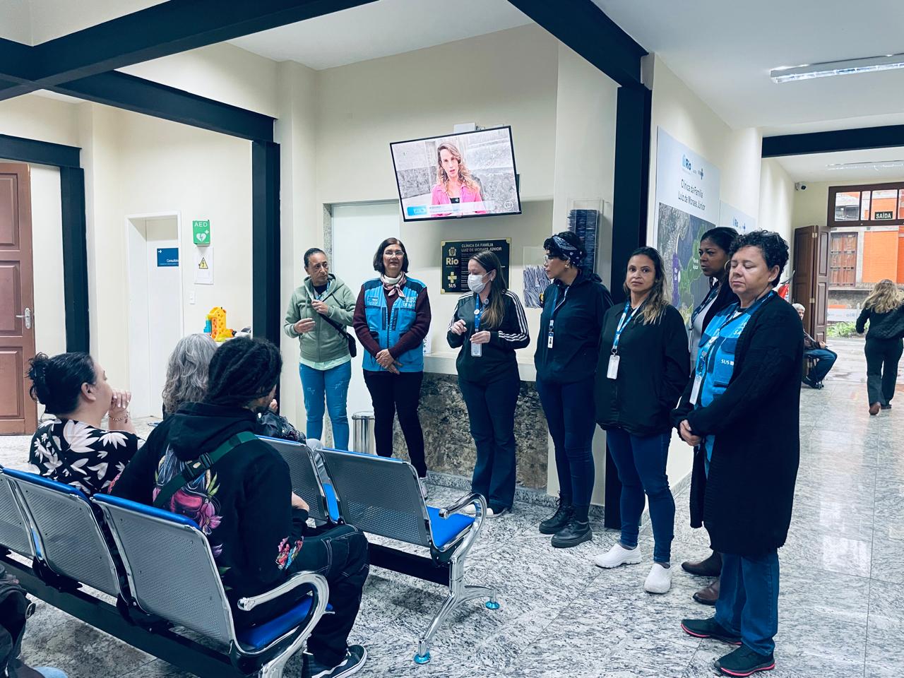 Sala de Espera da Clínica da Família Luiz de Moraes Júnior