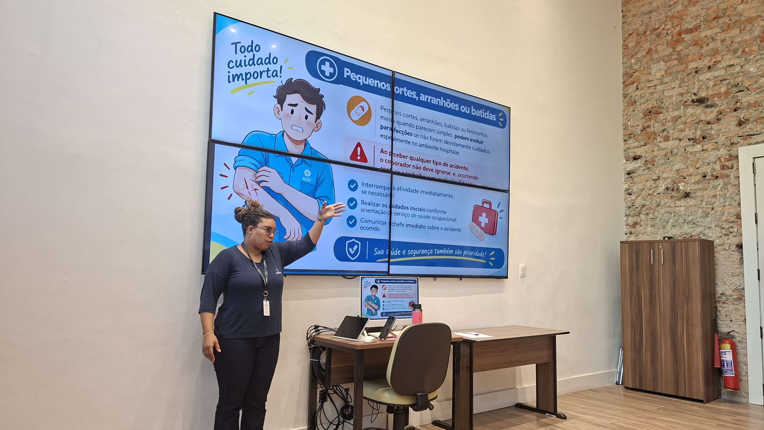 2º dia de Treinamento Básico – Sobre Higiene Hospitalar.